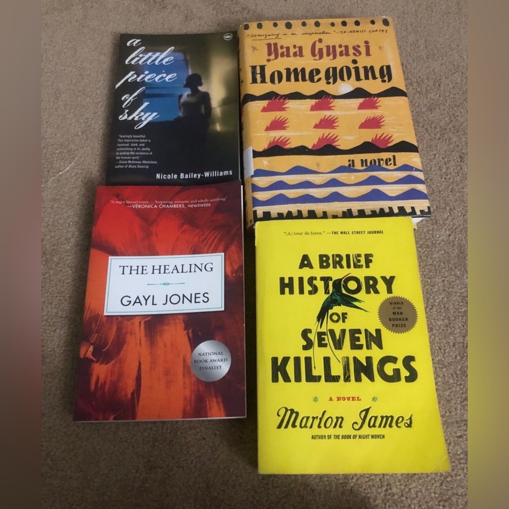 Book bundle - Marlon James, Yaa Gyasi, Gayl Jones, Nicole Bailey Williams